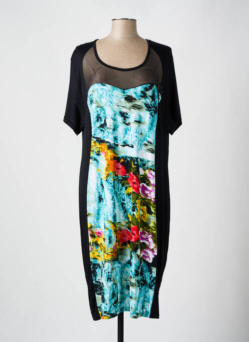 Robe mi-longue noir DEOMINO pour femme