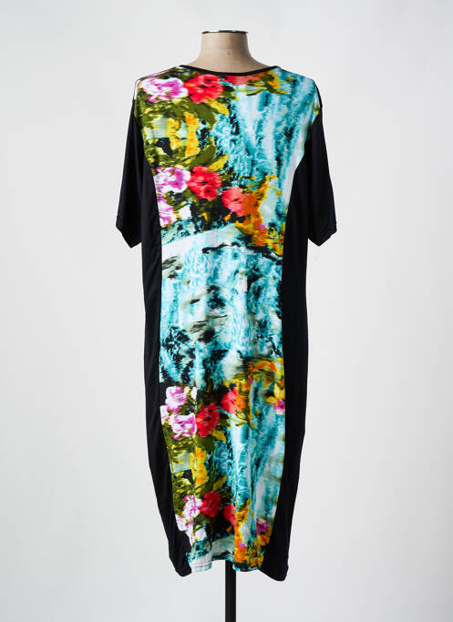 Robe mi-longue noir DEOMINO pour femme