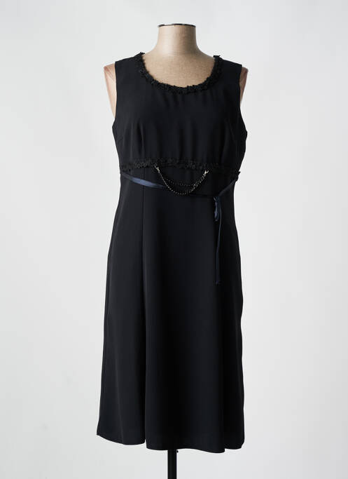 Robe mi-longue noir PARISIENNES pour femme