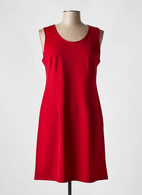 Robe mi-longue rouge HALOGENE pour femme