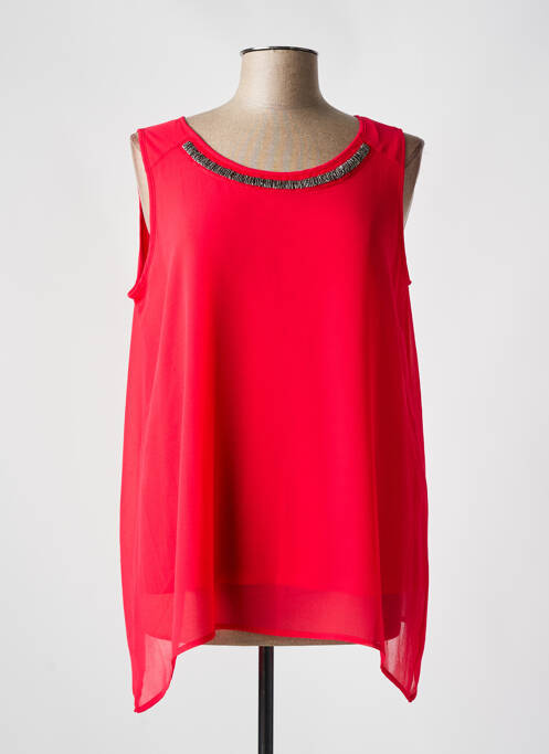 Tunique sans manche rouge BARBARA LEBEK pour femme