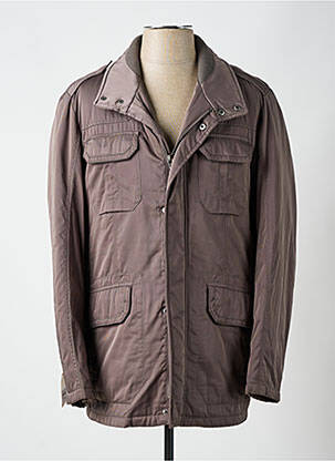 Parka finition intérieure doublure satiné sans capuche marron NEW SPORTSWEAR homme