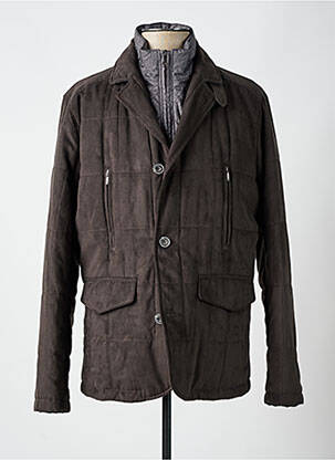 Doudoune manches longues sans capuche marron JUPITER homme