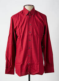 Chemise manches longues manches longues rouge CHATEL homme