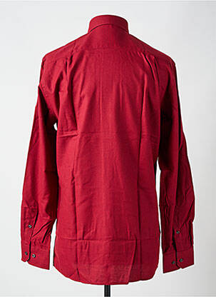 Chemise manches longues poches rouge CHATEL homme