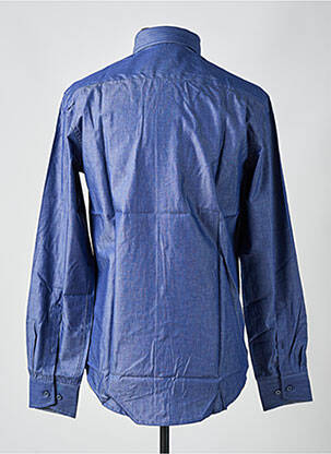 Chemise manches longues manches longues bleu CHATEL homme
