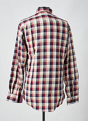 Chemise manches longues poches rouge CHATEL homme