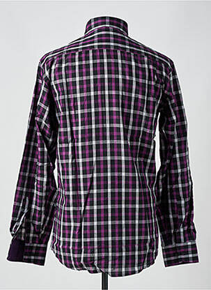 Chemise manches longues poches violet JEAN CHATEL homme