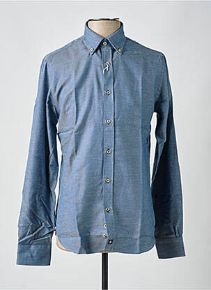 Chemise manches longues manches longues bleu BLUSALINA homme