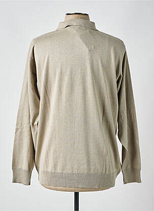 Pull tissage chiné manches longues gris BERAC homme