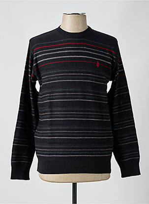 Pull stretch manches longues noir BERAC homme
