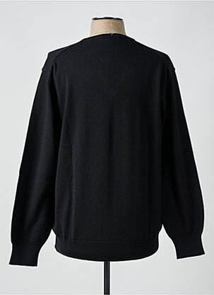 Pull col v manches longues noir I.ODENA homme