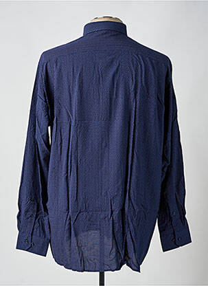 Chemise manches longues manches longues bleu CHATEL homme