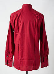 Chemise manches longues rouge CHATEL pour homme seconde vue