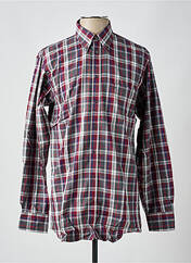 Chemise manches longues rouge CHATEL pour homme seconde vue