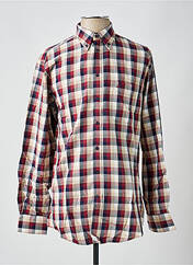 Chemise manches longues rouge CHATEL pour homme seconde vue