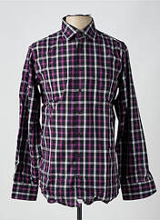 Chemise manches longues violet JEAN CHATEL pour homme seconde vue