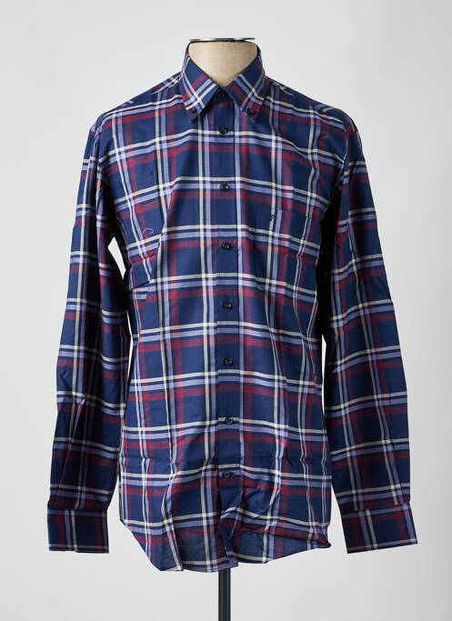 Chemise manches longues manches longues bleu CHATEL homme