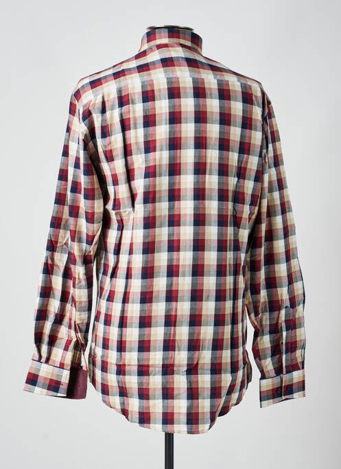 Chemise manches longues manches longues rouge CHATEL homme