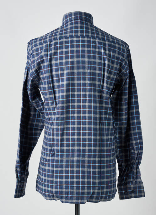 Chemise manches longues manches longues bleu CHATEL homme