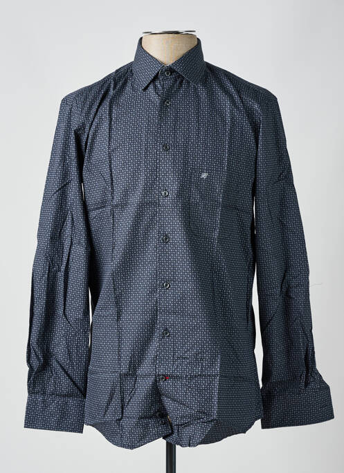 Chemise manches longues imprimé fantaisie gris CHATEL homme