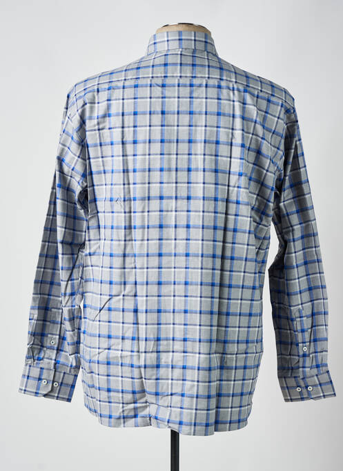Chemise manches longues manches longues bleu CHATEL homme