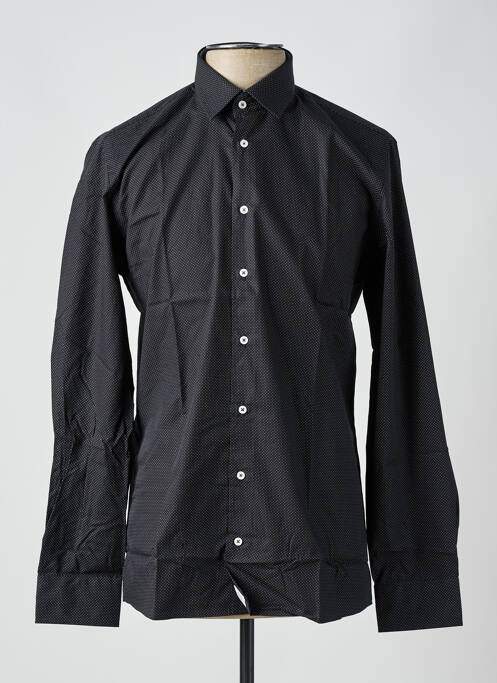 Chemise manches courtes noir CHATEL pour homme