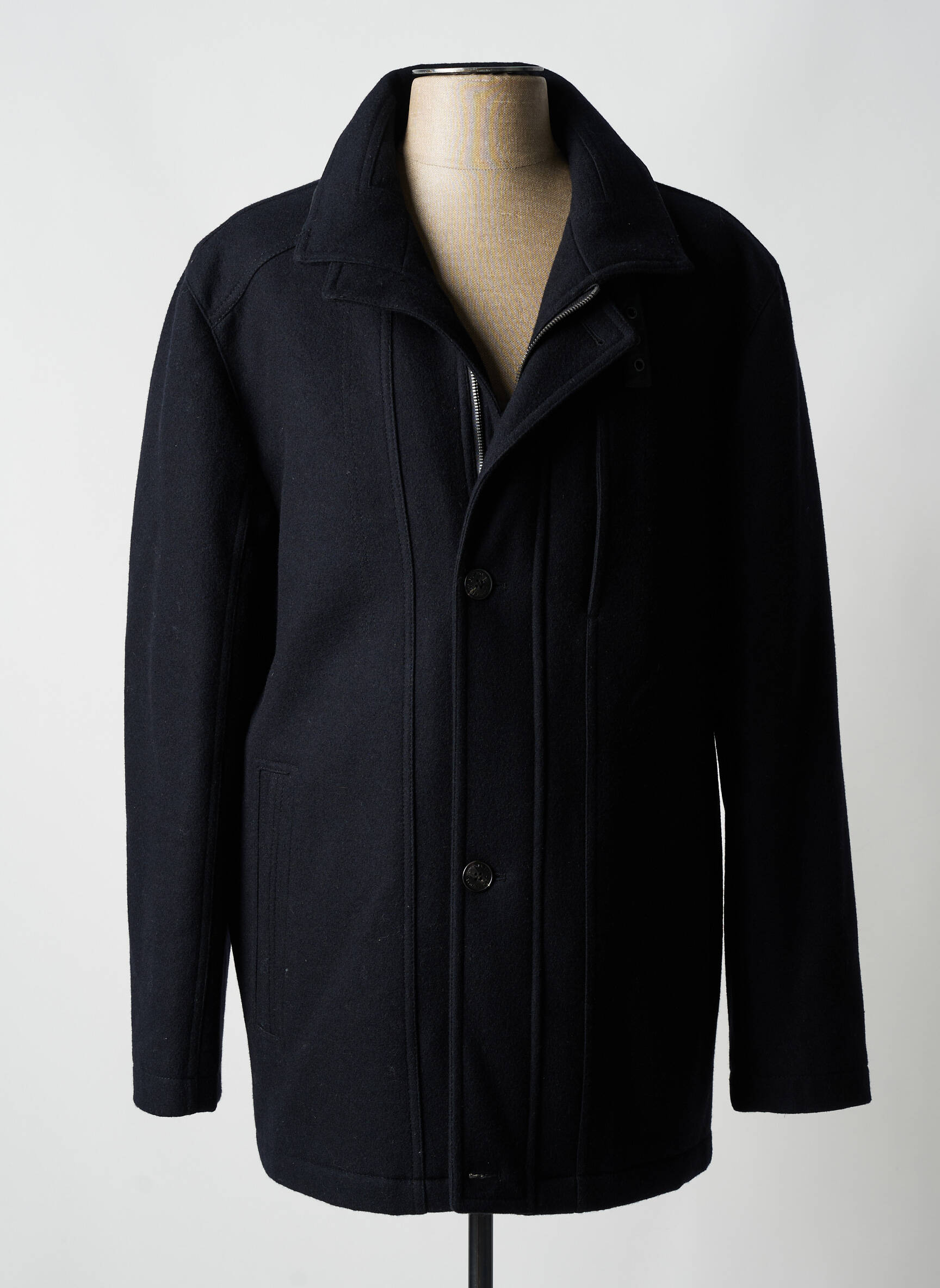 Manteau Long Poches Bleu Jupiter Homme 2562731-bleu00 Modz