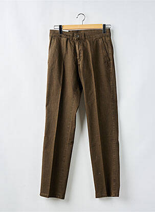Pantalon droit stretch taille normale marron PIONIER homme