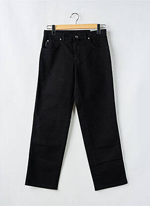 Jeans coupe droite broderie rivets taille normale noir PIONIER homme