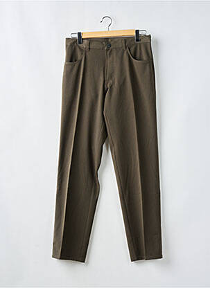 Pantalon droit stretch taille normale vert PIONIER homme