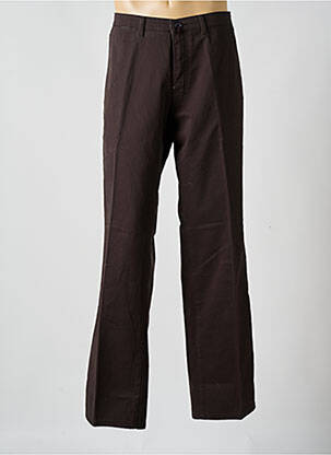 Pantalon chino stretch taille normale marron PIONIER homme