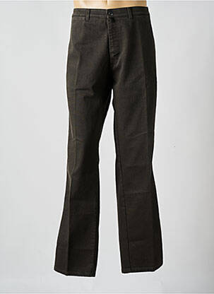 Pantalon chino stretch taille normale marron PIONIER homme