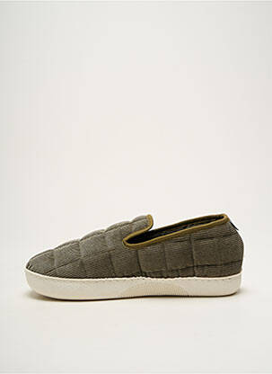 Chaussons/pantoufles bout rond bout rond vert SOUTS unisexe