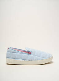 Chaussons/pantoufles tissage velours bout rond bleu SOUTS unisexe