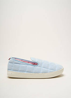 Chaussons/pantoufles tissage velours bout rond bleu SOUTS unisexe