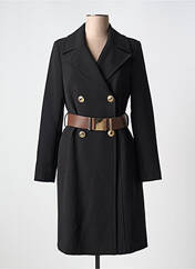 Manteau long noir RINASCIMENTO pour femme seconde vue