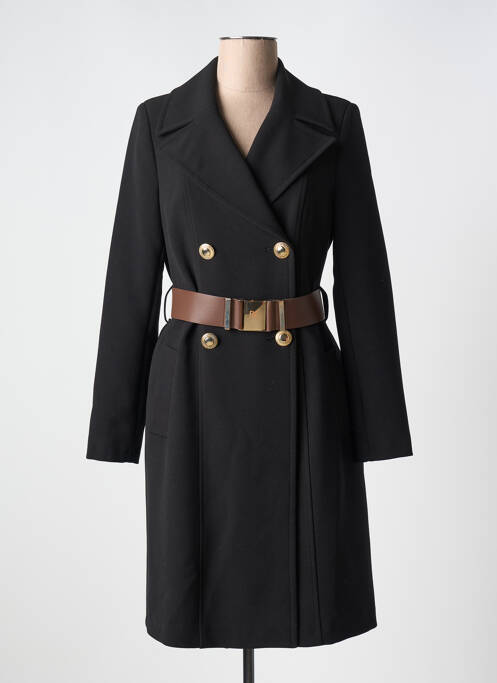 Manteau long noir RINASCIMENTO pour femme