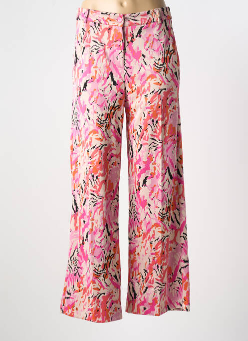 Pantalon large rose DANIELA pour femme