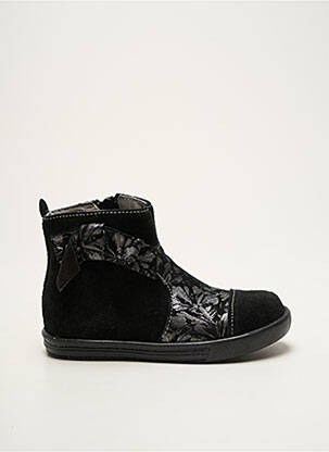Bottines/boots voute plantaire bout rond noir MINIBEL fille