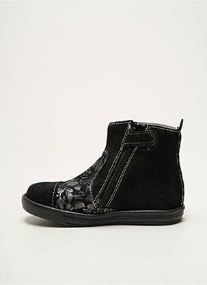 Bottines/boots voute plantaire bout rond noir MINIBEL fille