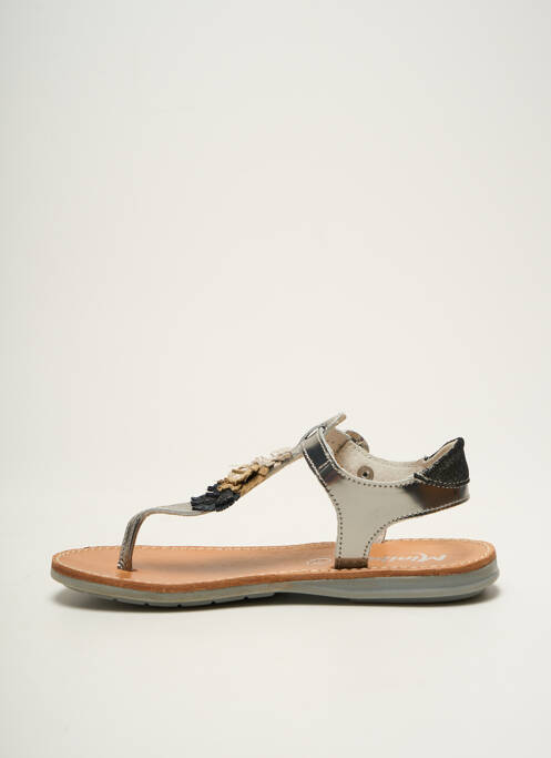 Tongs argent MINIBEL pour fille