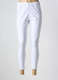 Legging tissage jersey taille normale blanc SOPHIA CURVY femme