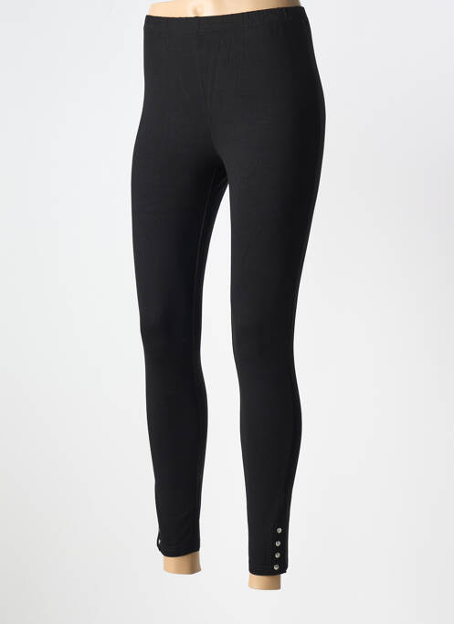 Legging tissage jersey taille normale noir SIGNATURE femme