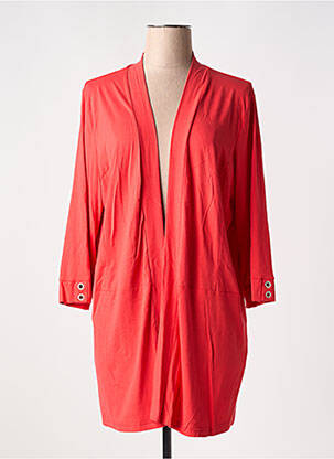Gilet manches longues manches 3/4 rouge CHALOU femme