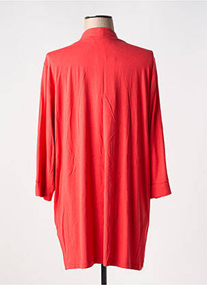 Gilet manches longues manches 3/4 rouge CHALOU femme