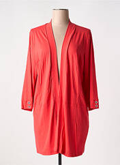 Gilet manches longues rouge CHALOU pour femme seconde vue