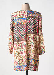 Tunique manches longues beige SOPHIA CURVY pour femme seconde vue