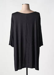 Tunique manches longues noir SOPHIA CURVY pour femme seconde vue