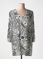 Tunique manches longues noir SOPHIA CURVY pour femme seconde vue